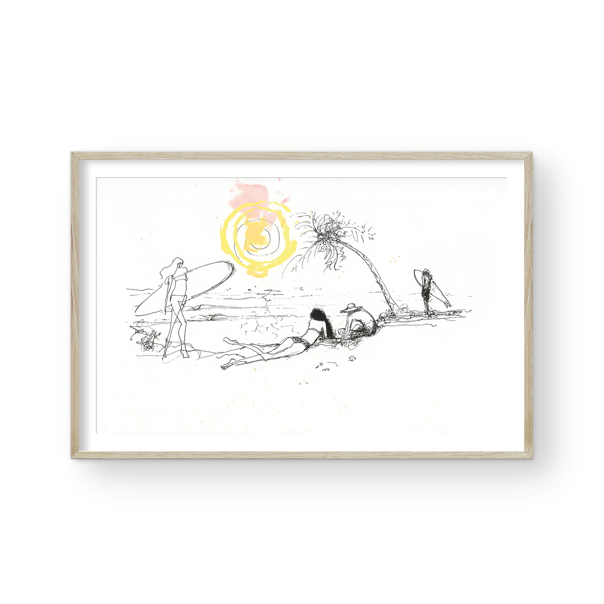 SANO WITH YELLOW SUN AND PINK